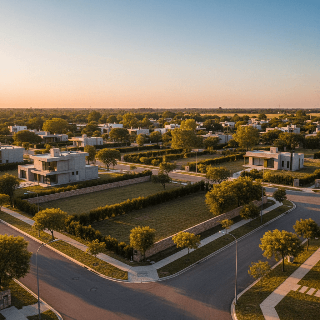 Vista general del Loteo Residencial Verona en Río Cuarto