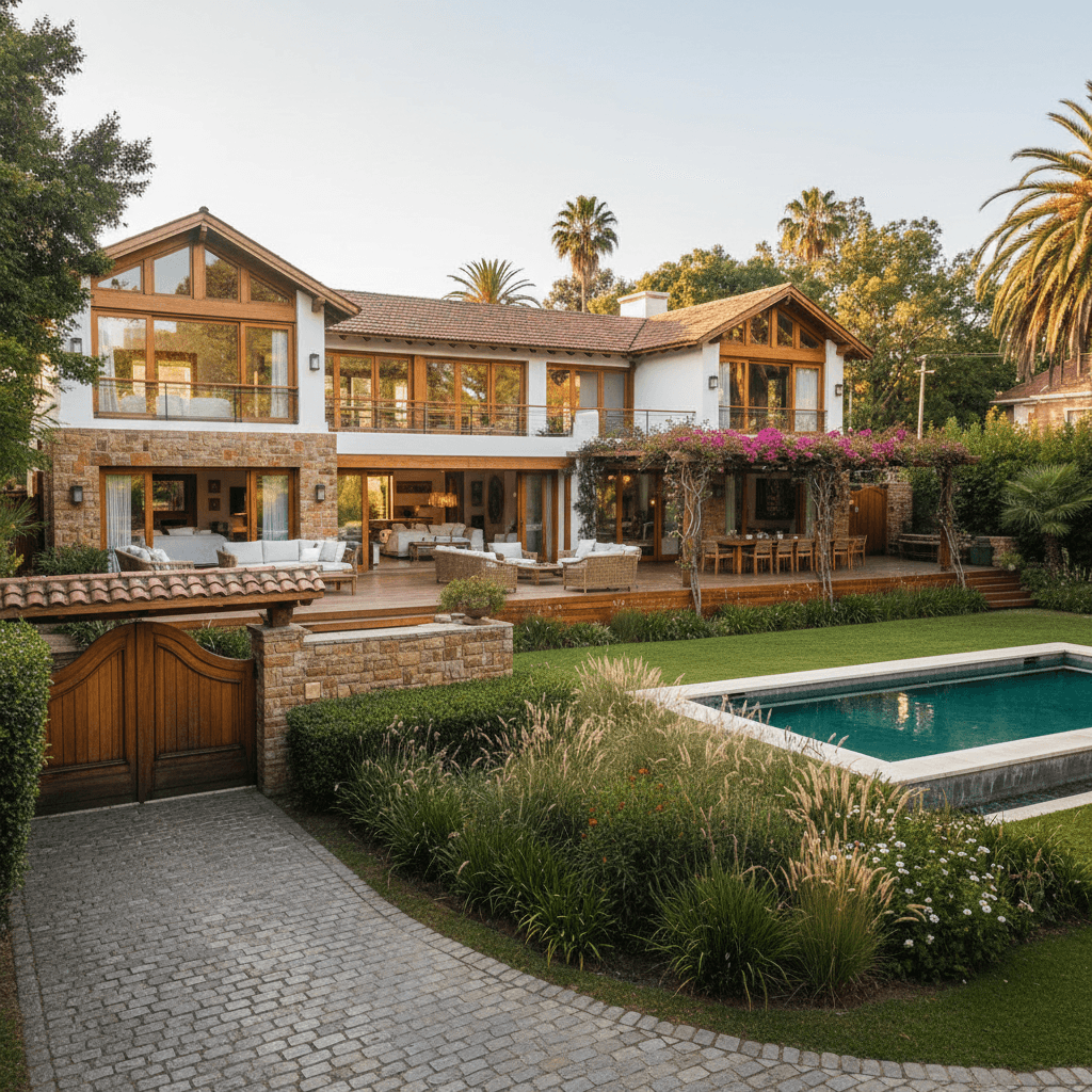 Casa familiar con jardín