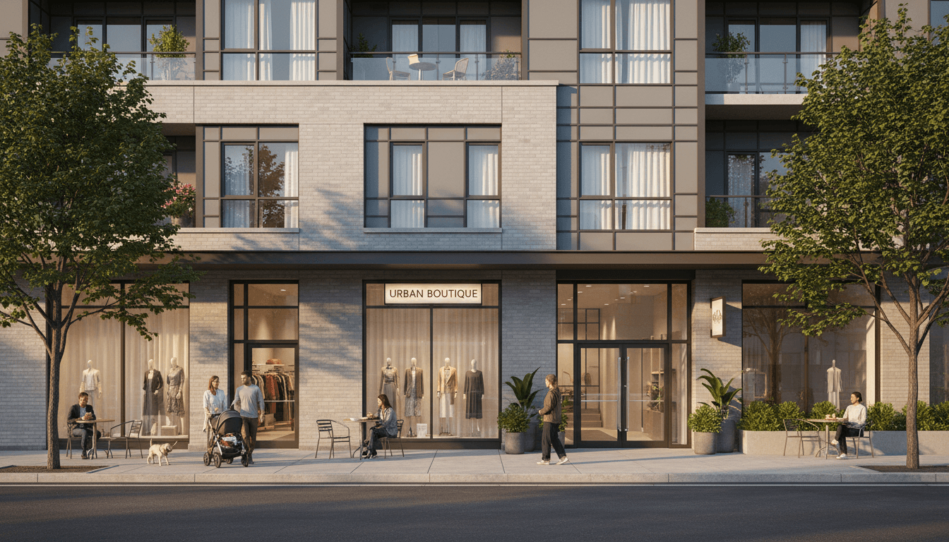 Barrio de Buenos Aires con arquitectura moderna